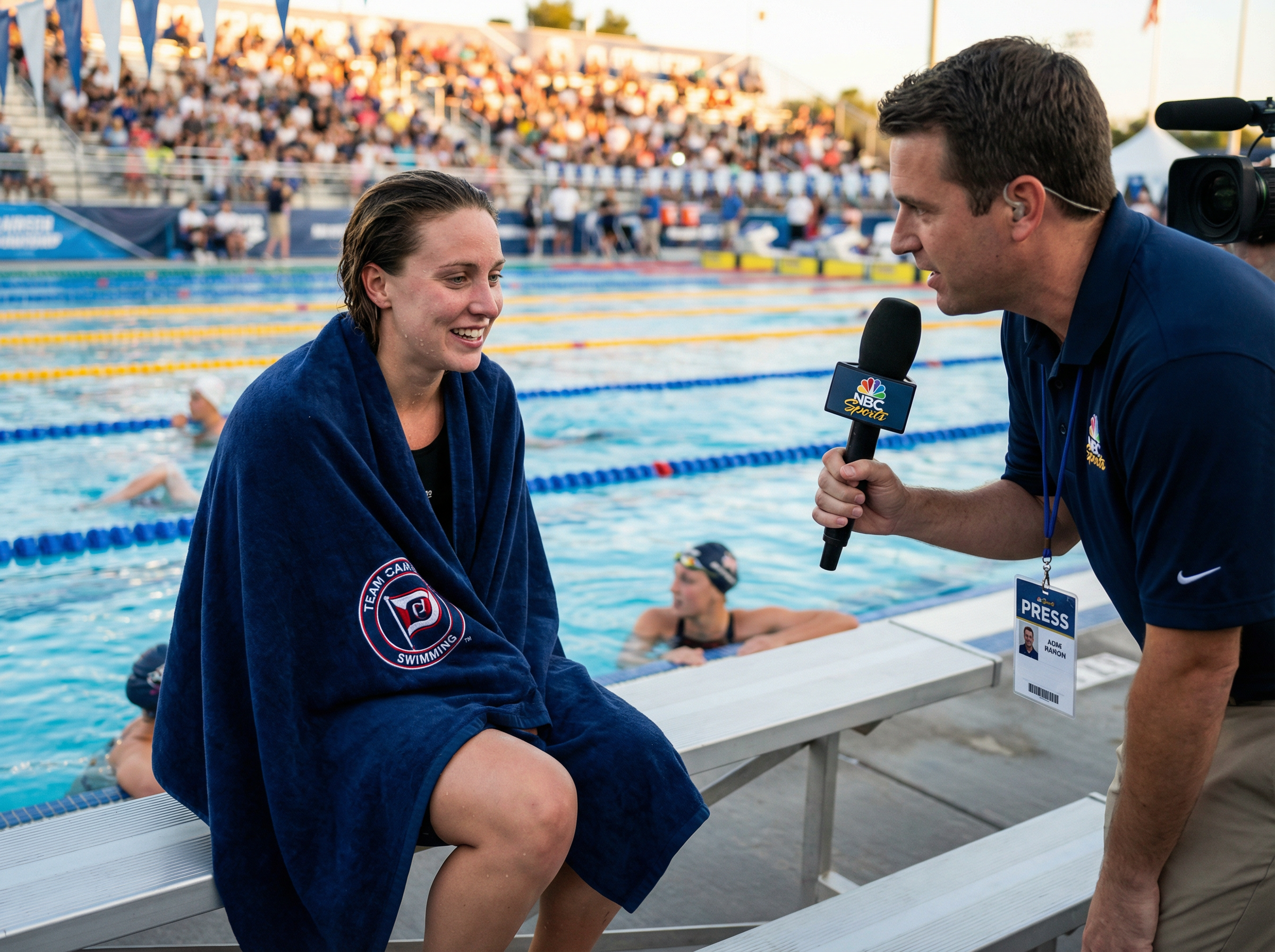 乐鱼体育 - 傅园慧泳池边接受独家专访
